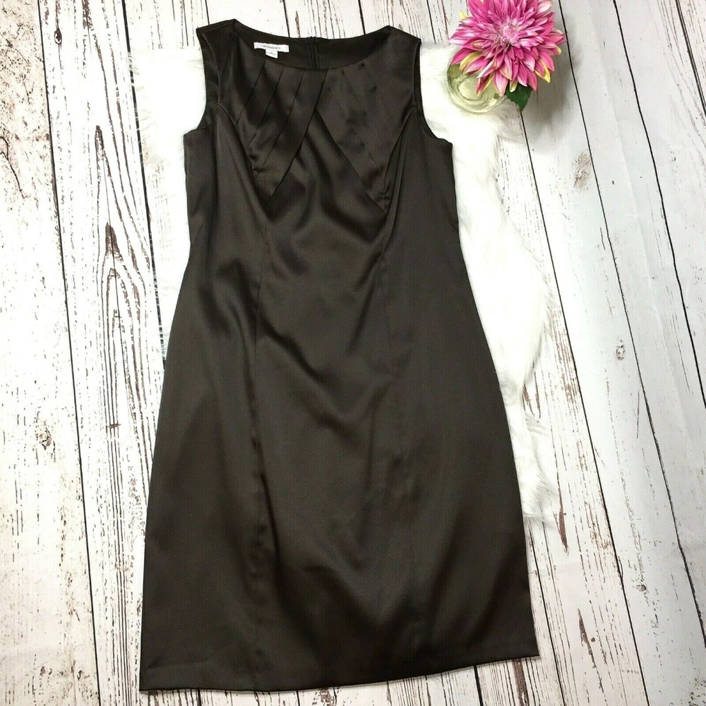 Dressbarn Sleeveless Dress Size 8 Brown